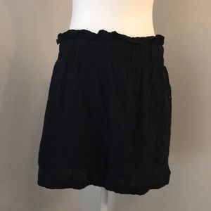 WILD FABLE Black Paperbag Shorts with elastic